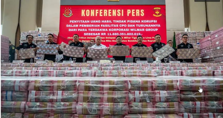 Gunungan Duit Rp 11,8 Triliun Jadi Sitaan Kejagung Terbesar Sepanjang Sejarah